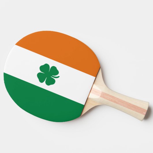 Irish Flag Patriotic Ireland Flag Lucky Clover Tafeltennisbatje (Zijkant)