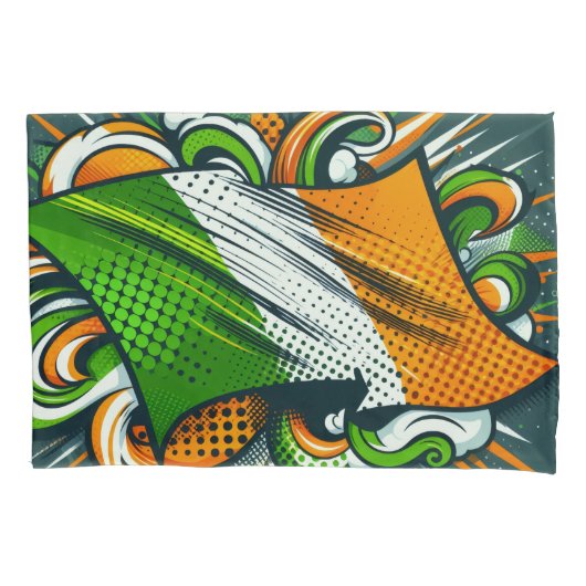 Irish flag Pillowcase Kussensloop (Voorkant)