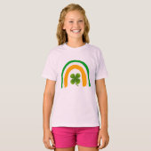 Irish Flag Regenboog Klaver Shamrock T-shirt Desig (Voorkant volledig)
