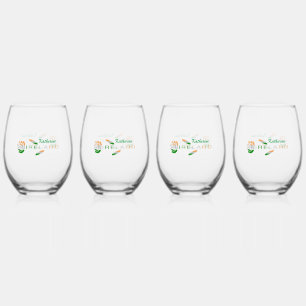 Irish Flag Roos Personalized Wijnglas Zonder Voet