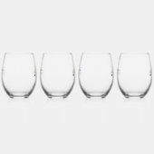 Irish Flag Roos Personalized Wijnglas Zonder Voet (Links)