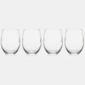 Irish Flag Roos Personalized Wijnglas Zonder Voet (Rechts)