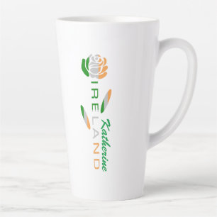 Irish Flag Roos Personated Large Latte Mok