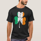 Irish Flag Shamrock Happy St Patrick's Day Go Luck T-shirt (Voorkant)