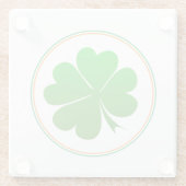 Irish Flag, Shamrock, Ireland party, St Patrick Glazen Onderzetter (Achterkant)