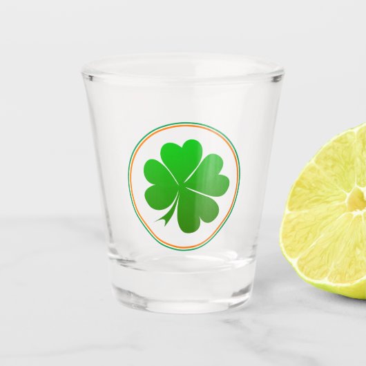Irish Flag, Shamrock, Ireland party, St Patrick Shot Glas (Voorkant)