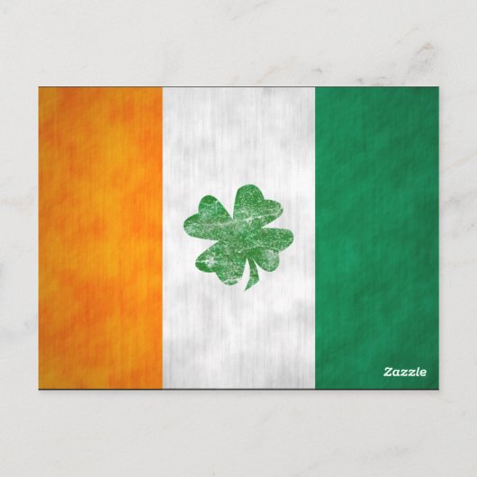 Irish Flag Shamrock Kaarten 2-zijdig (Achterkant)