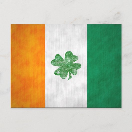 Irish Flag Shamrock Kaarten 2-zijdig (Voorkant)