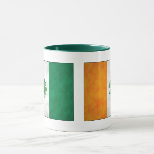 Irish Flag Shamrock Mokken (Midden)