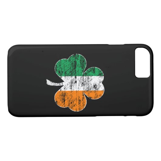 Irish Flag Shamrock (nood) iPhone 7 hoesje (Achterkant (Horizontaal))
