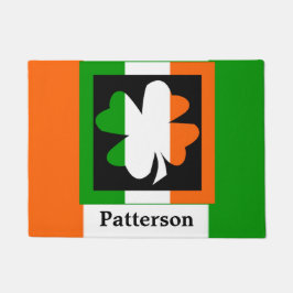 Irish Flag Shamrock Square Persoonlijk Deurmat