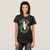 Irish Flag Shamrock Time For Shenanigans St Patric T-shirt (Voorkant volledig)