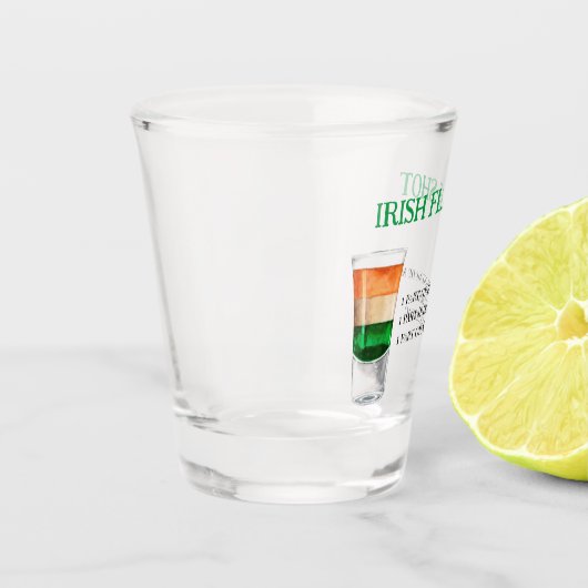 Irish Flag Shot Recipe for parties Shot Glas (Links)
