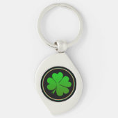 Irish Flag Sleutelhanger, Shamrock, Ireland St Pat Sleutelhanger (Voorkant)