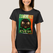 IRISH FLAG ST PATRICK'S CAT T-SHIRT (Voorkant)