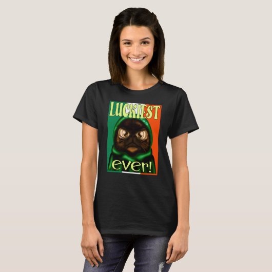 IRISH FLAG ST PATRICK'S CAT T-SHIRT (Voorkant volledig)