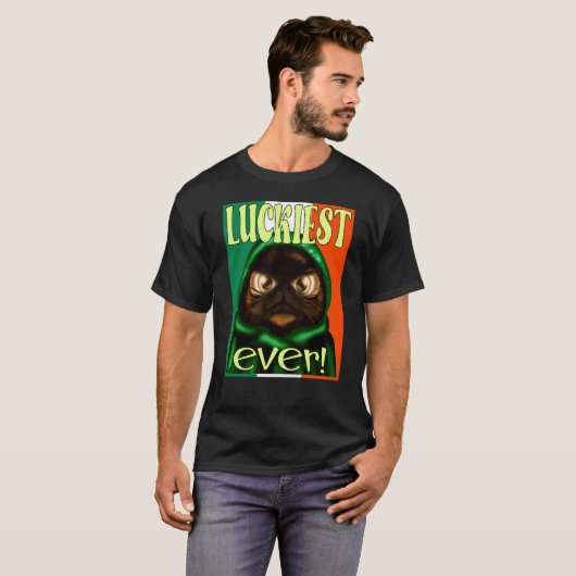 IRISH FLAG ST PATRICK'S CAT T-SHIRT (Voorkant volledig)