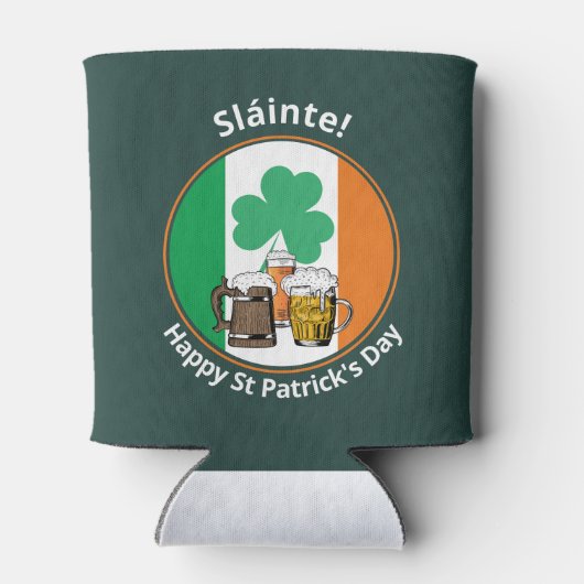 Irish Flag St Patricks Day Blikjeskoeler (Achterkant)