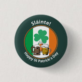 Irish Flag St Patricks Day Ronde Button 3,2 Cm (Voorkant)