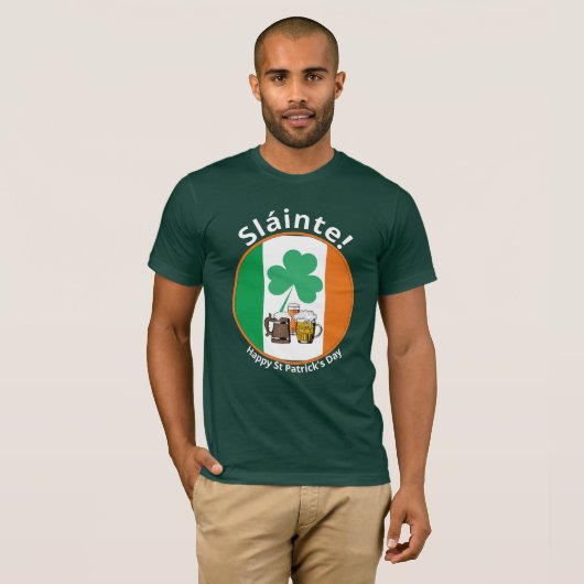 Irish Flag St Patricks Day T-shirt (Voorkant volledig)