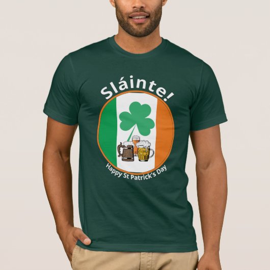 Irish Flag St Patricks Day T-shirt (Voorkant)