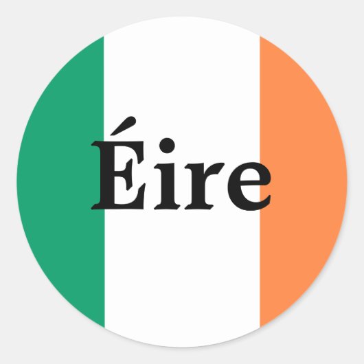 Irish Flag Sticker (Voorkant)