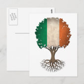 Irish Flag Tree Briefkaart (Voorkant / Achterkant)