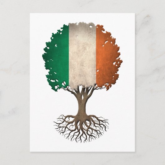 Irish Flag Tree Briefkaart (Voorkant)