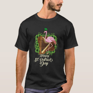 Irish Flamingo Green Saint Patrick Day Lucky St Pa T-shirt
