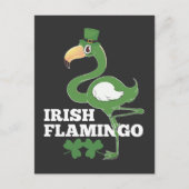 Irish Flamingo Ireland Party st patricrics day Briefkaart (Voorkant)