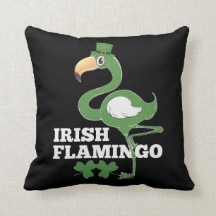 Irish Flamingo Ireland Party st patricrics day Kussen