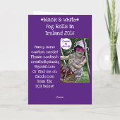Irish Fog Rolls in Wenskaart Kaart (Achterkant)