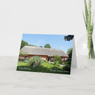 Irish Folk Cottage for Birthday Card Kaart