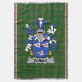 Irish Forbes Coat of Arms Family Crest Ireland Deken (Voorkant Verticaal)