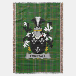 Irish Forstall Coat of Arms Family Crest Ireland Deken