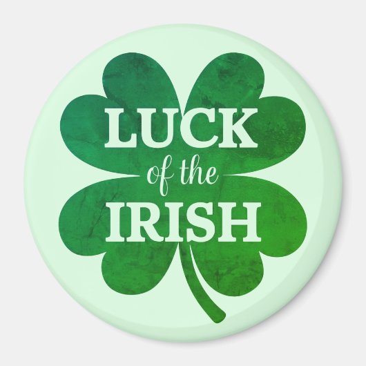 Irish Four Leaf Clover Magneet (Voorkant)