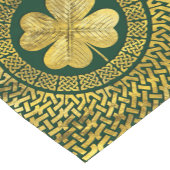 Irish Four-leaf clover met Celtic Knot Korte Tafelloper (Hoek)