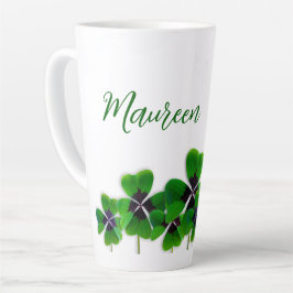 Irish four-leaf Clover Name Latte Mok