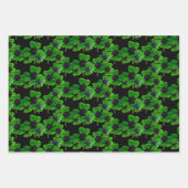 Irish Four Leaf Clover Pattern Inpakpapier Vel (Voorkant 2)
