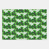 Irish Four Leaf Clover Pattern Inpakpapier Vel (Voorkant)