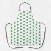 Irish four Leaf Clover Pattern over Apron Schort (Voorkant)