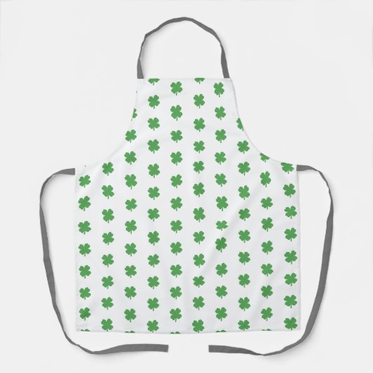 Irish four Leaf Clover Pattern over Apron Schort (Voorkant)