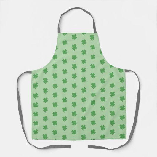 Irish four Leaf Clover Pattern over Apron Schort (Voorkant)