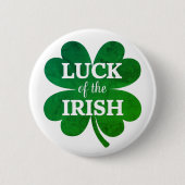 Irish Four Leaf Clover Ronde Button 5,7 Cm (Voorkant)