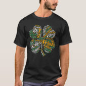 Irish Four Leaf Clover Shamrock T-shirt St.Patrick (Voorkant)