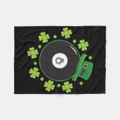 Irish Four Leaf Clover Shooting Pool Ball Billiard Fleece Deken (Voorkant (Horizontaal))