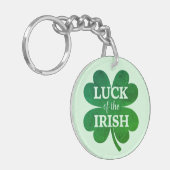 Irish Four Leaf Clover Sleutelhanger (Voorkant Links)