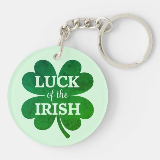 Irish Four Leaf Clover Sleutelhanger (Achterkant)