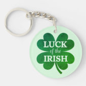 Irish Four Leaf Clover Sleutelhanger (Voorkant)