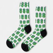 Irish Four Leaf Clover Sokken (Links)